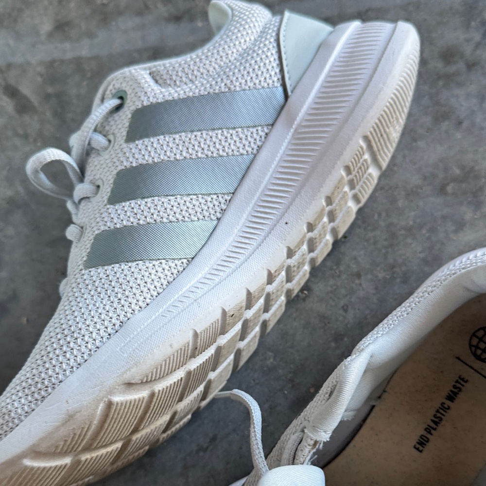 Adidas Gray Comfort Sneakers Cloudfoam - Picture 3 of 5
